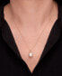 Фото #2 товара Macy's cultured Freshwater Pearl with Diamond Accent Fashion Pendant Necklace in 14K Yellow Gold