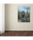 Robert Wavra 'Smoky Mountain Black Bear' Canvas Art - 19" x 14" x 2"