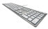 Фото #3 товара Cherry KC 6000 SLIM FOR MAC Corded Keyboard, Silver/White, USB (QWERTY - UK), Full-size (100%), USB, QWERTY, Silver