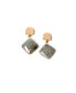 ფოტო #1 პროდუქტის Dome + Labradorite Earrings