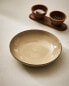 Stoneware soup plate