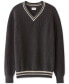 Фото #5 товара Men's Relaxed Fit V-Neck Long Sleeve Sweater
