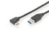 Фото #3 товара DIGITUS USB Type-C™ connection cable - Gen2 - Type-C™ 90° to A - 1 m - USB C - USB A - USB 3.2 Gen 1 (3.1 Gen 1) - 10000 Mbit/s - Black