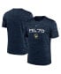 ფოტო #2 პროდუქტის Men's Navy Milwaukee Brewers Wordmark Velocity Performance T-shirt