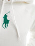 Фото #3 товара Polo Ralph Lauren hoodie with large chest logo in white