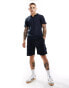 Фото #1 товара Brave Soul co-ord heavyweight textured cargo shorts in navy