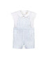 Фото #1 товара Baby Boys Layette Baby Linen Shortie Overall and Top 2-Piece Set