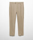 Фото #1 товара Men's Pleat Detail Wool Pants