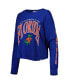 ფოტო #2 პროდუქტის Women's Royal Florida Gators Parkway II Cropped Long Sleeve T-shirt