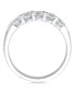 ფოტო #3 პროდუქტის Diamond Double Row Band (1-1/2 ct. t.w.) in 14k White Gold