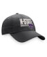 Фото #4 товара Men's Charcoal Kansas State Wildcats Slice Adjustable Hat