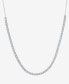 ფოტო #1 პროდუქტის Diamond 18" Tennis Necklace (1/2 ct. t.w.) in Sterling Silver