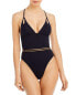 Isabella Rose 299604 Women Queensland Ribbed One Piece Swimsuit Size L