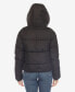 Фото #2 товара Women's Full Front Zip Hooded Bomber Puffer Jacket