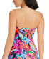 ფოტო #2 პროდუქტის Women's Bold Rush Draped Tankini Top