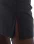 Фото #3 товара ASOS DESIGN Petite tailored mini skirt with front split in black