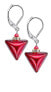 Фото #1 товара Svůdné náušnice Red Triangle s 24karátovým zlatem v perlách Lampglas ETA4/S
