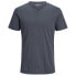 Фото #3 товара JACK & JONES Split Neck Slim Fit short sleeve T-shirt