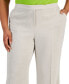 Plus Size Mid Rise Straight-Leg Front-Zip Pants