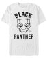 Фото #2 товара Marvel Men's Black Panther Mask Logo, Short Sleeve T-shirt