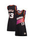 Фото #1 товара Women's Steve Nash Black Phoenix Suns 1996 Hardwood Classics Name and Number Player Jersey Dress