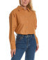 Фото #1 товара Donni. Poplin Shirt Women's Brown Xs