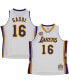 Фото #2 товара Men's and Women's Pau Gasol White Los Angeles Lakers Hall of Fame Class of 2023 Throwback Swingman Jersey