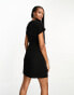 Фото #4 товара ASOS DESIGN Tall nipped in waist mini dress in black