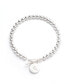 ფოტო #1 პროდუქტის Polished Bead Toggle Bracelet in Sterling Silver