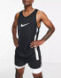 Фото #1 товара Nike Basketball Icon swoosh logo tank in black