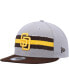 Фото #2 товара Men's Gray, Brown San Diego Padres Band 9FIFTY Snapback Hat