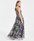 ფოტო #2 პროდუქტის Metallic-Floral One-Shoulder Gown