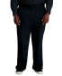 ფოტო #2 პროდუქტის Men's Big & Tall Premium No Iron Khaki Classic-Fit Pleated Hidden Expandable Waistband Pants