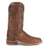 Фото #1 товара Justin Boots Peyton Wide Embroidered Square Toe Cowboy Womens Brown Casual Boot