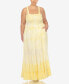 ფოტო #1 პროდუქტის Plus Size Smocked Ruffle Maxi Dress