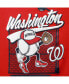ფოტო #3 პროდუქტის Toddler Boys and Girls Red Washington Nationals On the Fence T-shirt