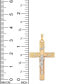ფოტო #5 პროდუქტის 14k Gold Two-Tone Large Crucifix Pendant