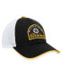 ფოტო #3 პროდუქტის Men's Black, White Boston Bruins Fundamental Adjustable Hat