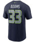 Фото #3 товара Men's Jamal Adams Navy Seattle Seahawks Name and Number T-shirt
