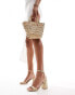 Фото #2 товара RAID Wink 2 block heeled sandals in natural jute