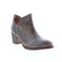 Фото #3 товара Bed Stu Carla F393009 Womens Gray Leather Zipper Ankle & Booties Boots