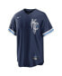 ფოტო #2 პროდუქტის Men's Salvador Perez Navy Kansas City Royals 2022 City Connect Replica Player Jersey