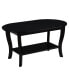 36" Medium-Density Fiberboard American Heritage Oval Coffee Table