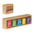 Фото #9 товара Хранение продуктов Relaxdays Бамбуковая коробка для чайных пакетиков настенная