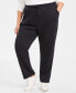 ფოტო #9 პროდუქტის Women's Mid Rise Drawstring-Waist Fleece Pant, XS-5X, Created for Macy's