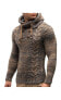 Men's Knitted Sweater - Slim Pullover Sweaters For Men With Hoodie