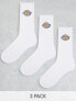 Фото #1 товара Dickies valley grove mid 3 pack socks multipack in white