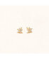 Mini Star Studs gold / clear - фото #2