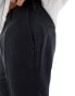 Фото #4 товара Abercrombie & Fitch Malone pleated linen loose trousers in black