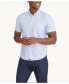 Фото #1 товара UNTUCK it Men's Slim Fit Wrinkle-Free Short-Sleeve Hillstowe Button Up Shirt